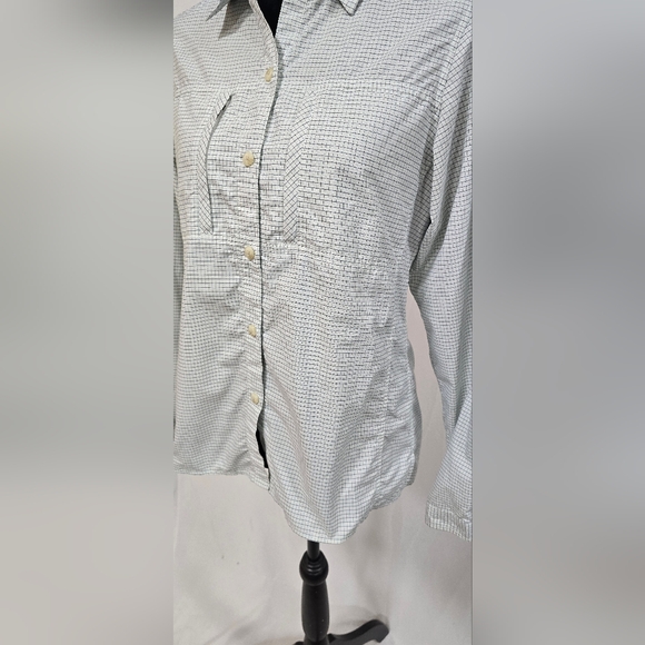 Exofficio travel shirt women M vented outdoors safari hiking adventure gorpcore - Picture 3 of 8